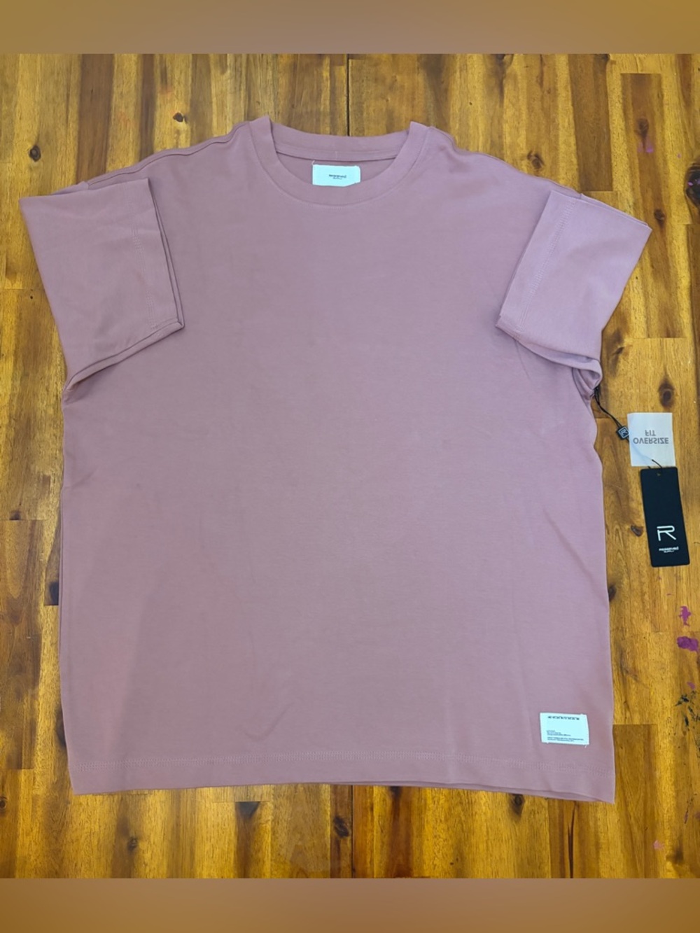 Relaxed Short Sleeve Tee in Dusty Mauve